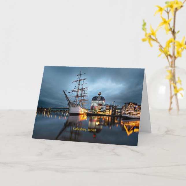Carte Göteborg, Port de Suède (Fleur jaune)