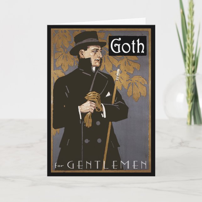 CARTE "GOTH FOR GENTLEMEN" (Devant)