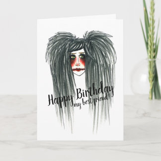Carte Goth Happy Birthday Meilleur Ami