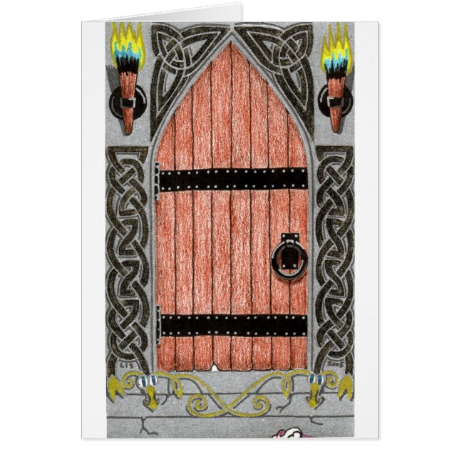 Carte gothique de porte (couleur) (Devant)