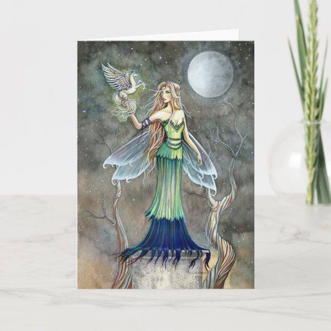 Carte Gothique Fairy Pegasus ~ Blank (Devant)