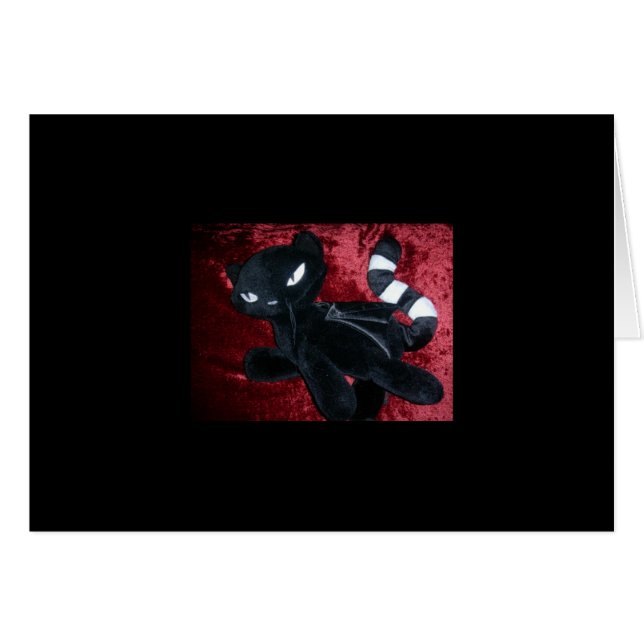 Carte gothique Kitty (Devant horizontal)