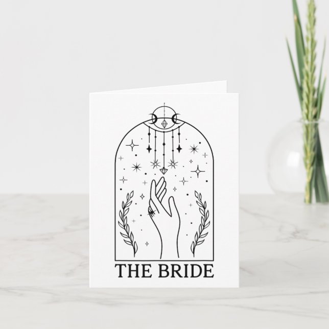 Carte Gothique Mariée Coven Tarot Correspondant Bachelor (Devant)