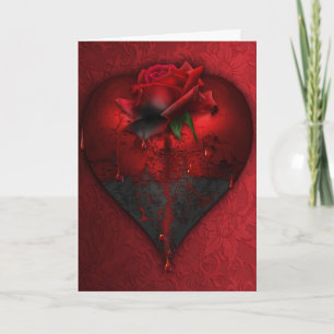 Carte gothique Valentine