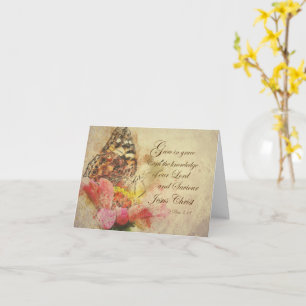 Carte Grace Bible Verse (KJV) Priez pour vous Christian