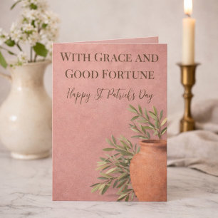 Carte Grâce et Bonne Fortune Saint-Patrick