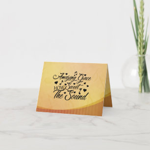 Carte Grâce Extraordinaire comment douce l'Hymne sonore