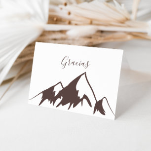 Carte Gracias Mariage de Clear Mountain Country