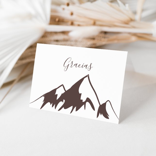 Carte Gracias Mariage de Clear Mountain Country (Créateur téléchargé)