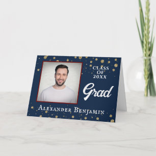 Carte Grad Graduate Graduate Graduating Photo Félicitati