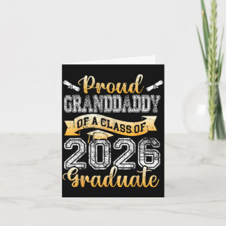 Carte Graduate proud granddaddy of a class 2026 seniorGr