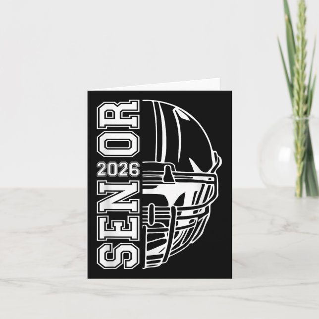 Carte Graduate Senior Cl De 2026 Graduation American Foo (Devant)