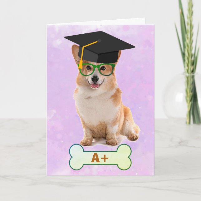 Carte Graduation A+ Corgi (Devant)