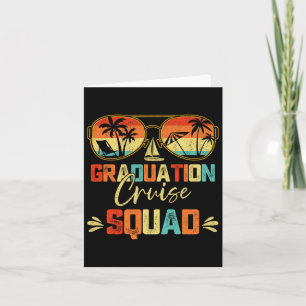 Carte Graduation Cruise Squad 2025 Funny Cruising Gradua