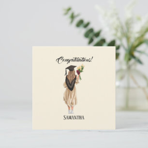 Carte Graduation de l'aquarelle personnalisée (2)