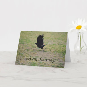 Carte Graduation Déménagement Voyage Crow Noir Volant Bo