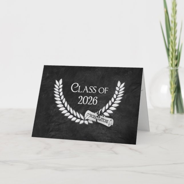 Carte Graduation Laurel Wreath for 2026  (Devant)
