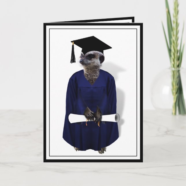 Carte Graduation Meerkat Graduate (Devant)