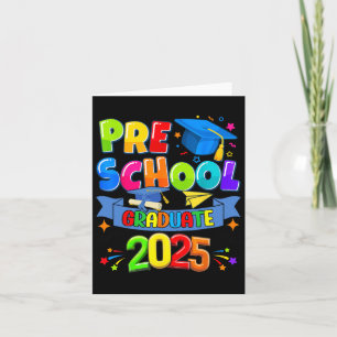 Carte Graduation préscolaire 2025 Pré-k Graduate Kids Bo