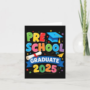Carte Graduation préscolaire 2025 Pré-k Graduate Kids Bo