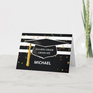 Carte Graduation Quatrième grade Personnalisé Nom Année 