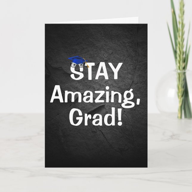 Carte Graduation Rester Texte Extraordinaire Avec Lunett (Devant)