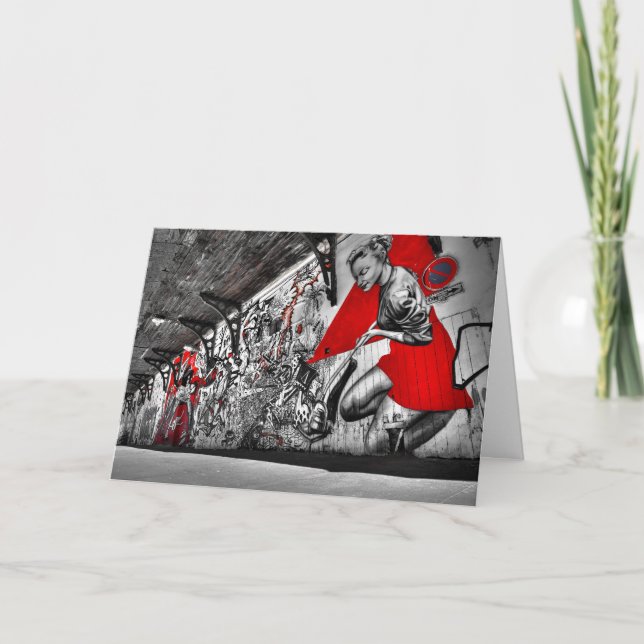Carte Graffiti Artist Art Grey Card (Devant)
