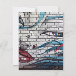 Carte Graffiti de fille asiatique
