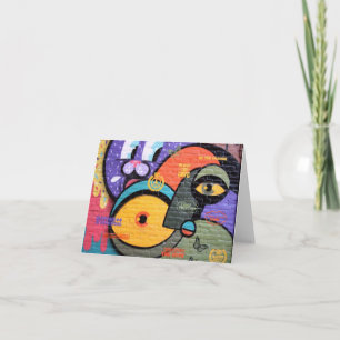 Carte Graffiti notecard d'Amsterdam