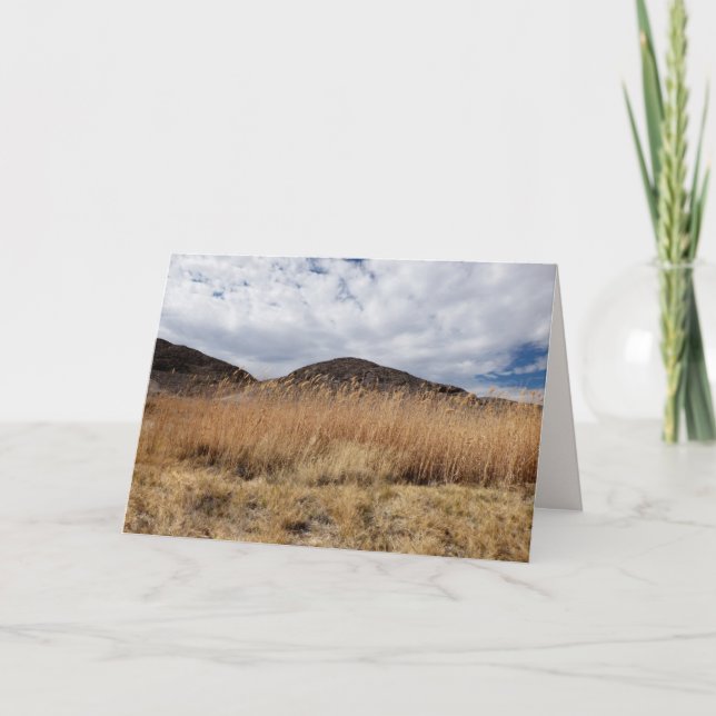 Carte Grain dans le désert, blanc à l'intérieur (Devant)
