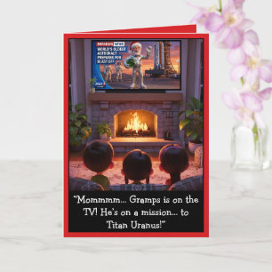 Carte Gramps Noël Drôle