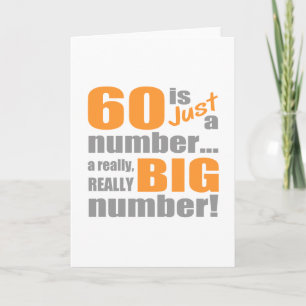 Carte Grand 60e anniversaire