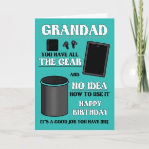 Carte Grand Anniversaire Toute L'Équipement Aucune Idée