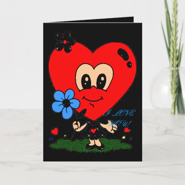 Carte GRAND COEUR PRINCIPAL Romance ! Salutation (Devant)