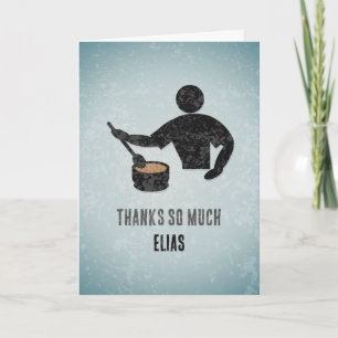Carte Grand cuisinier, chef ou hôte du dîner - Merci mas