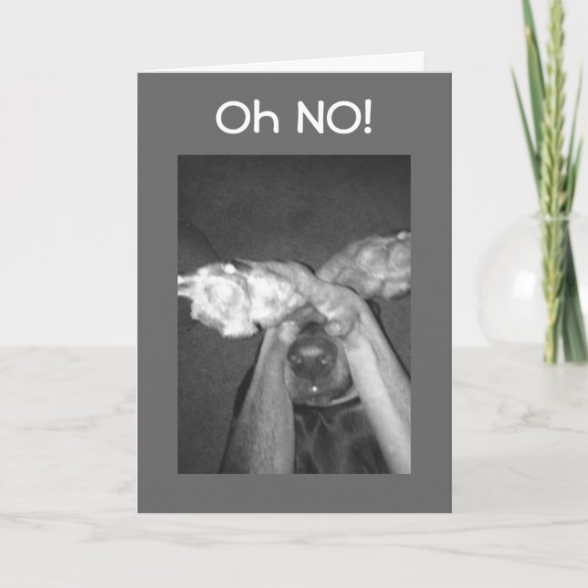 CARTE **GRAND DANE DIT "JOLI ANNIVERSAIRE"** (Devant)