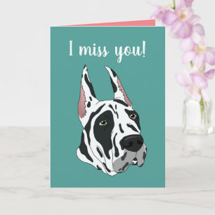 Carte Grand Danois Personnalisable Vous Manque