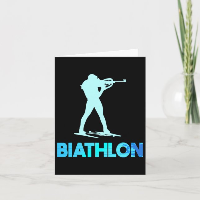 Carte Grand design de ski de biathlon Ski de fond  (Devant)