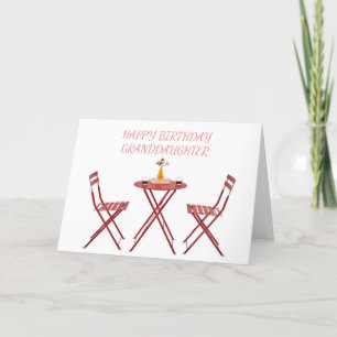 CARTE *GRAND-FILLE* TEMPS DE CÉLÉBRER VOTRE "ANNIVERSAIR