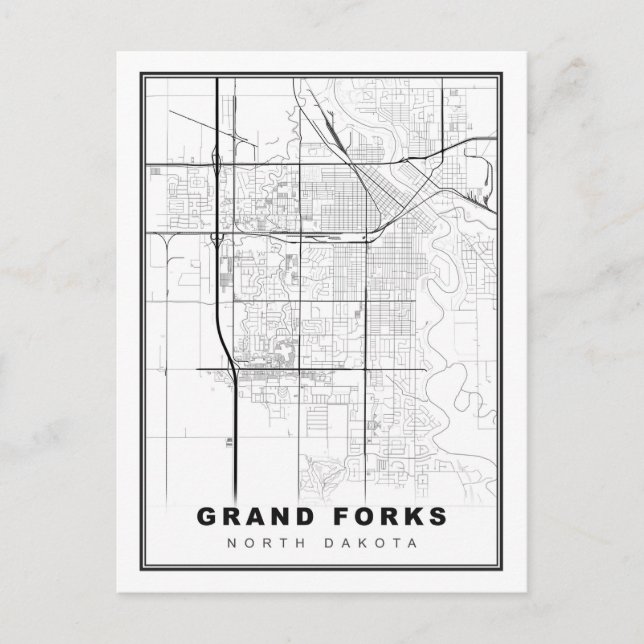Carte Grand Forks (Devant)