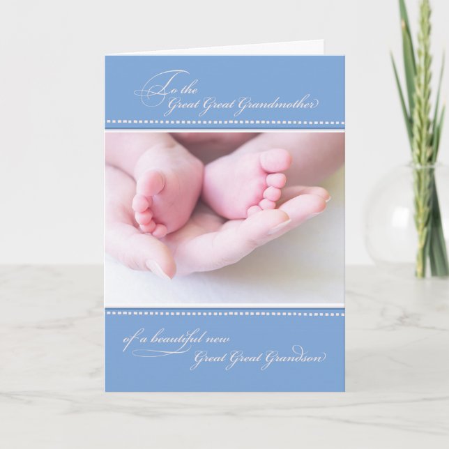 Carte Grand Grand Grand-parents Nouveau Grand Grand-Gran (Devant)