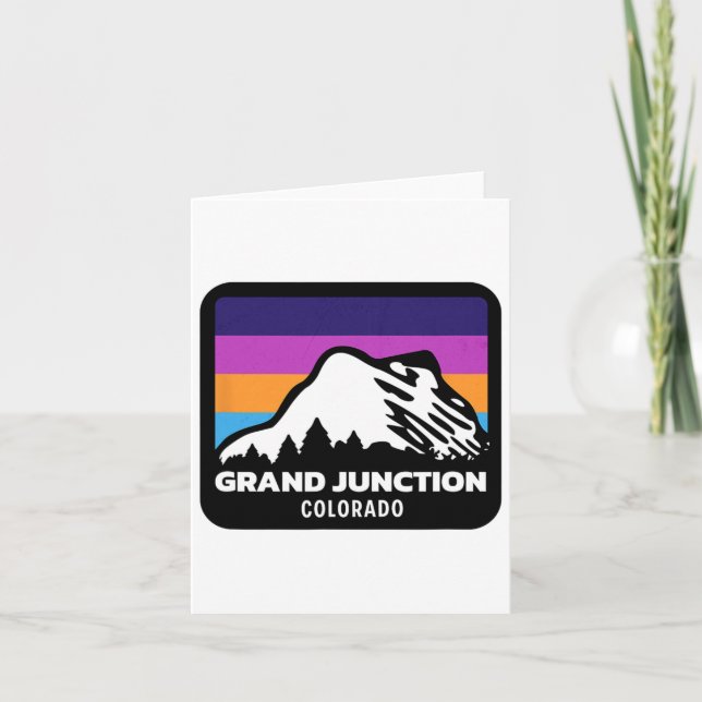 Carte Grand Junction Colorado Ski Snowboard Famille (Devant)