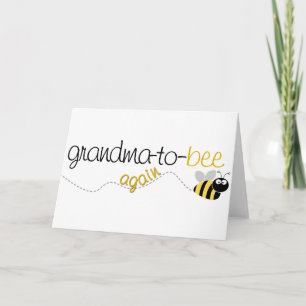 Carte Grand-maman d'abeille au T-shirt encore