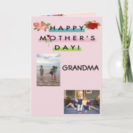 Carte Grand-maman heureuse du jour de mère !