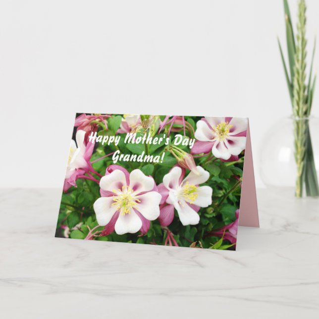 Carte Grand-maman heureuse du jour de mère ! (Devant)