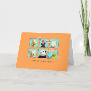 Carte Grand-mère à devenir de nouveaux bébés animaux dan