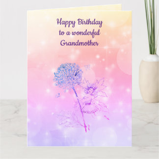 Carte Grand-mère de joyeux anniversaire