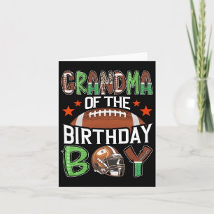 Carte Grand-Mère De L'Anniversaire Jeu Jour Football
