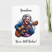 Grand-mère, tu es toujours rockin" | Anniversaire
