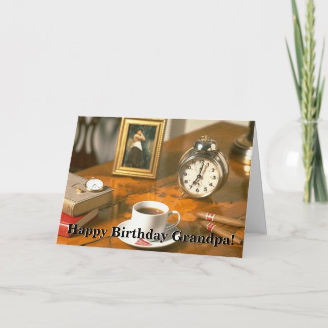 Carte Grand-papa 1 de joyeux anniversaire (Devant)